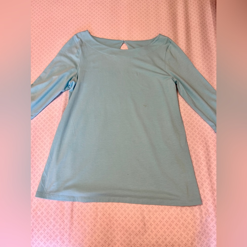 LILY PULITZER light blue long sleeve top